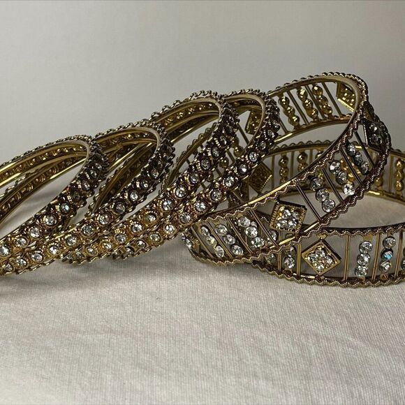 New earring, mirror gold tone, statement size, geometric, dramatic, native, boho - Picture 13 of 14